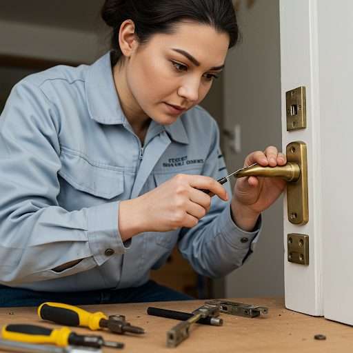 Repairing a door handle